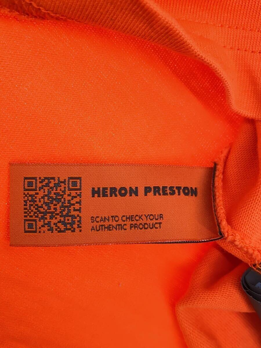 HERON PRESTON◆モックネックTシャツ/XS/コットン/ORN/HMAA021C99JER001_画像3