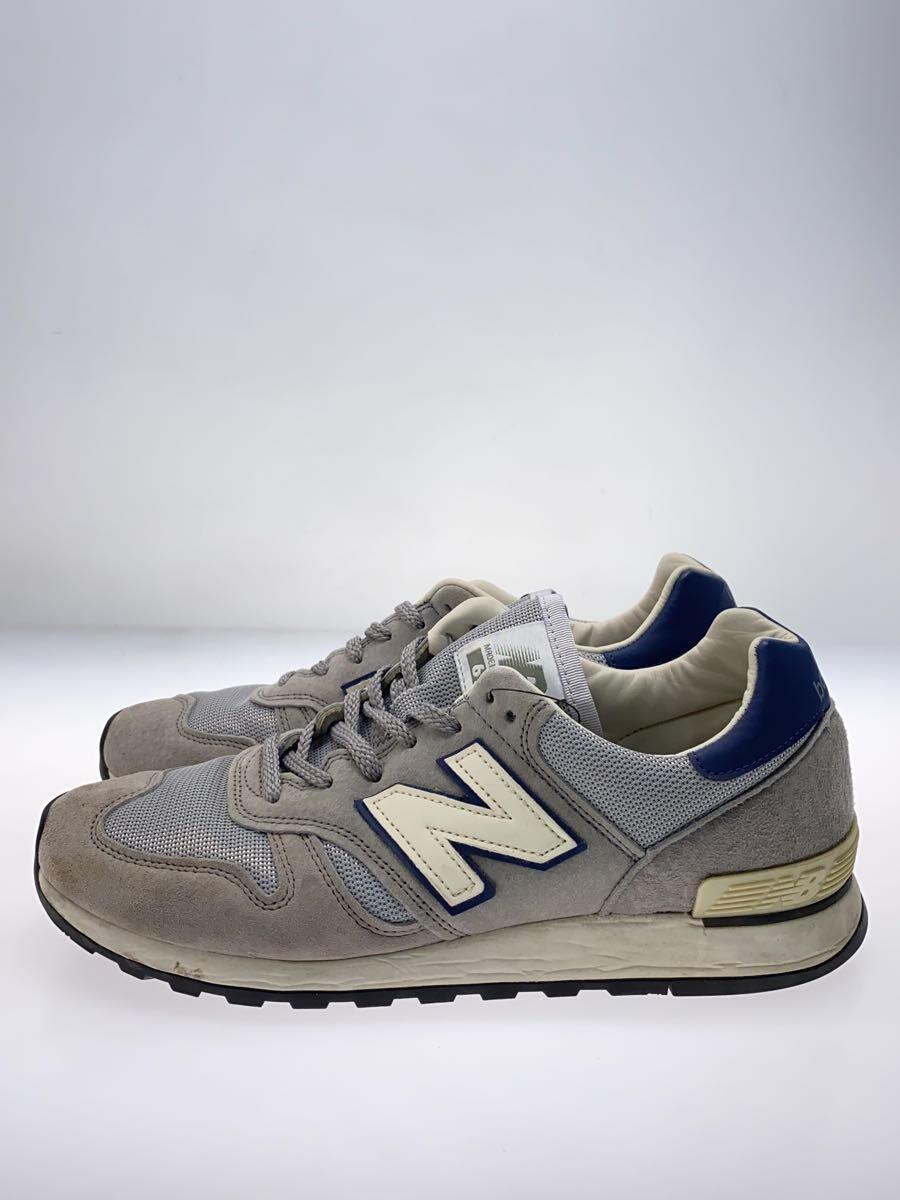 NEW BALANCE◆40周年アニバーサリーコレクション/ローカットスニーカー/US8.5/GRY/スウェード/M670U