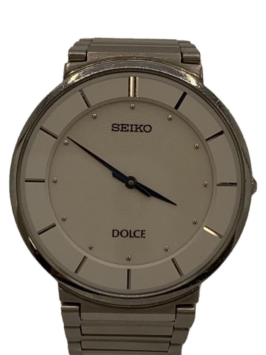 SEIKO◆Dolce/ドルチェ/薄型/クォーツ腕時計/アナログ/ステンレス/4J40-0AC0