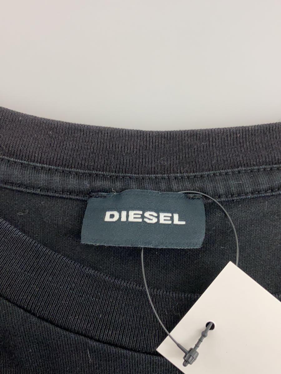 DIESEL◆Tシャツ/M/コットン/BLK_画像3