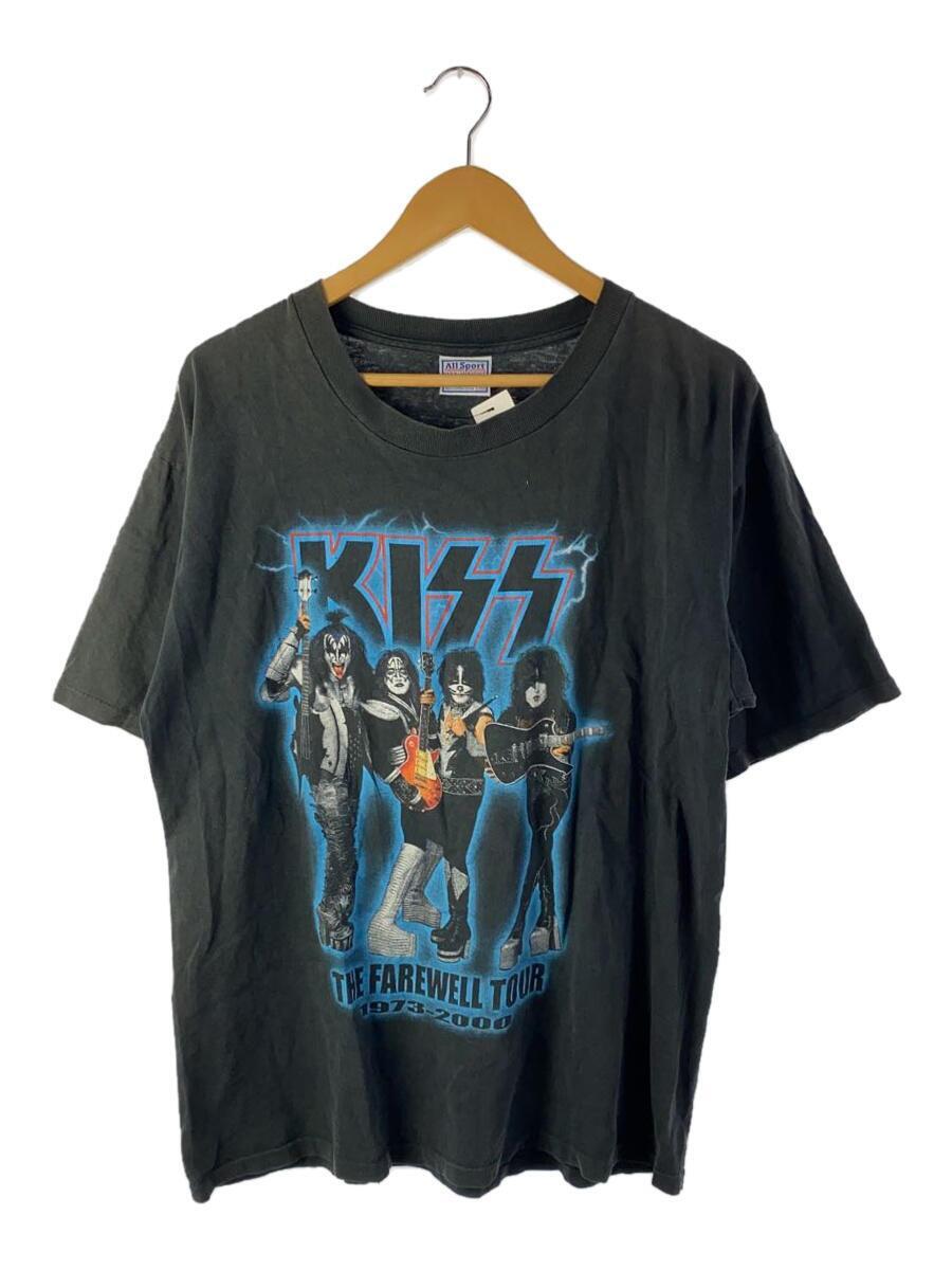 ALL SPORT◆90s/00s/KISS/Tシャツ/L/コットン/BLK/THE FAREWELL TOUR