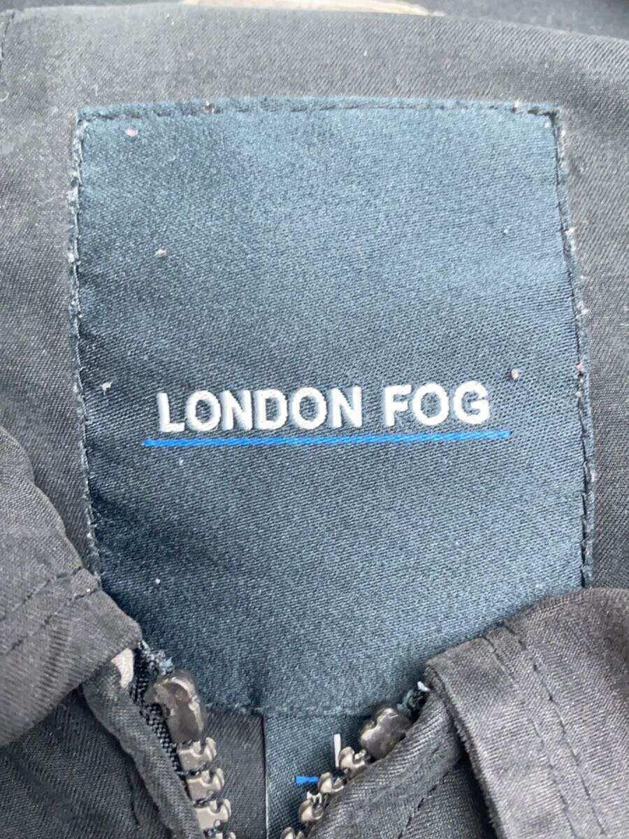 London Fog◆ナイロンジャケット/L/ポリエステル/BLK_画像3