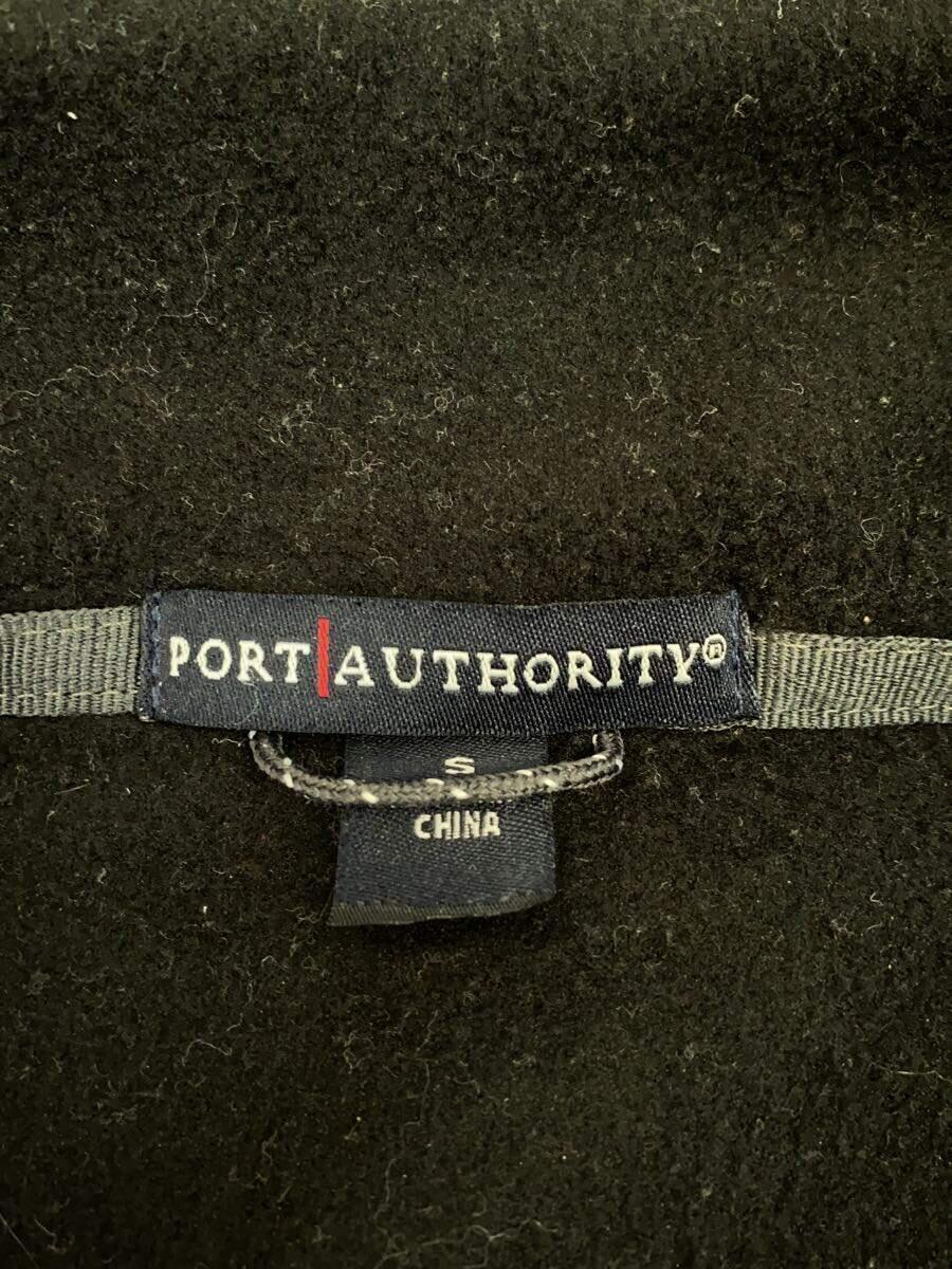 port authority◆フリースベスト/S/ポリエステル/BLK/無地_画像3