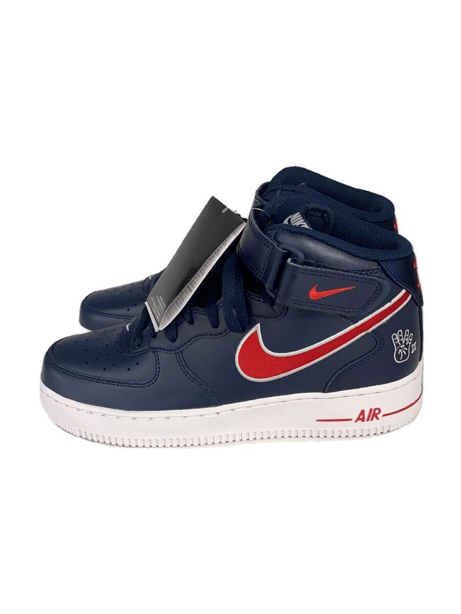 NIKE◆AIR FORCE 1 07 MID_エア フォース 1 07 ミッド/26.5cm/NVY