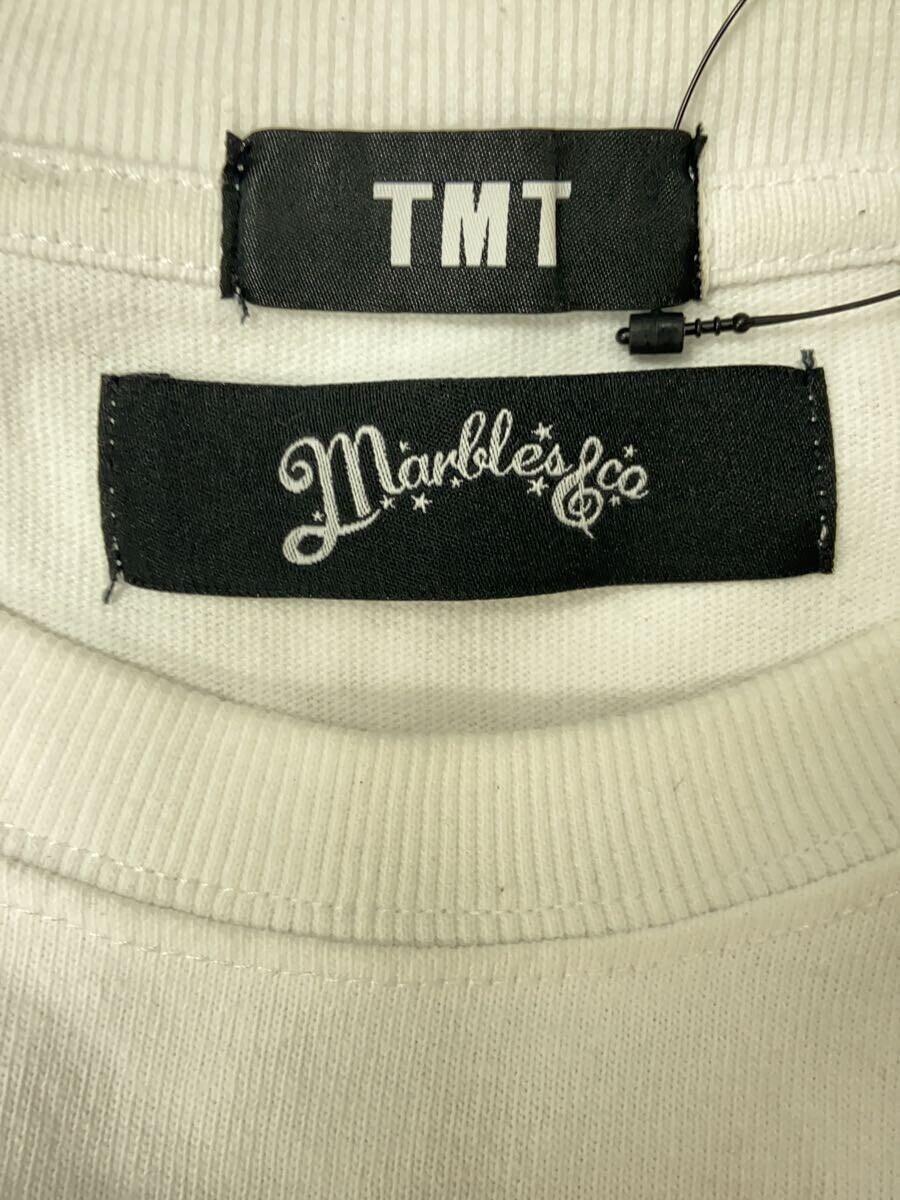 TMT◆×marbles＆Co/Tシャツ/L/コットン/WHT/無地_画像3