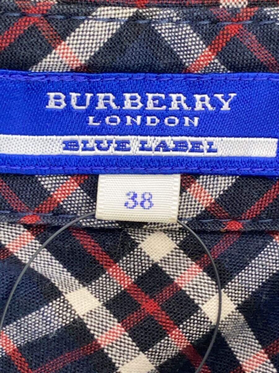 BURBERRY BLUE LABEL◆ノースリーブワンピース/38/コットン/マルチカラー/チェック/fm529-401-29_画像4