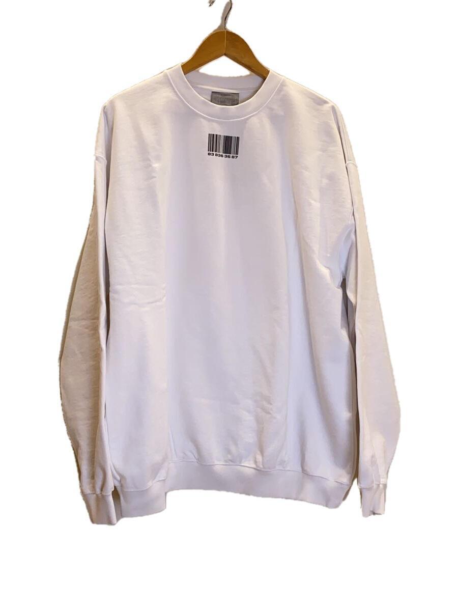 VETEMENTS◆スウェット/XL/コットン/WHT/VL14CW100W