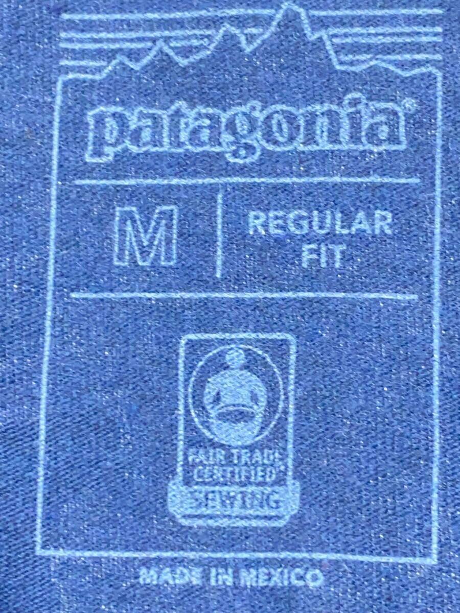 patagonia◆カットソー/M/コットン/NVY/無地/sty37402sp21_画像3