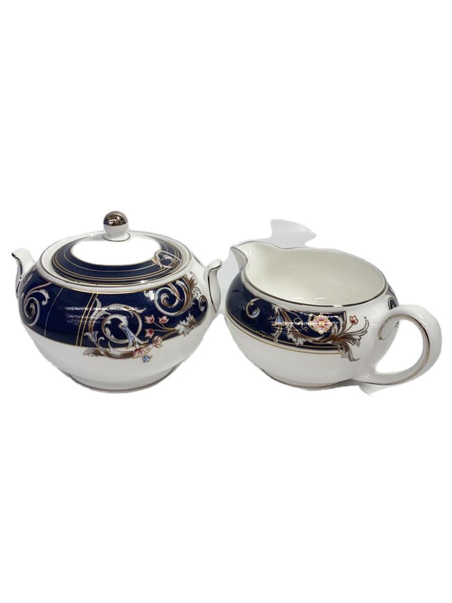 WEDGWOOD◆洋食器その他/2点セット/NVY/中古品/シュガーポット・クリーマーセット_画像1