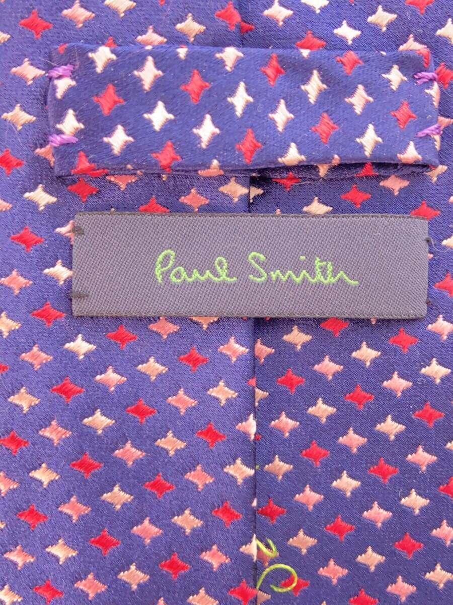 Paul Smith◆ネクタイ/シルク/NVY/ドット/メンズ_画像4