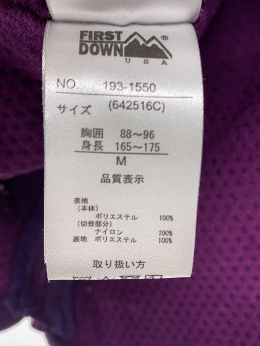 FIRST DOWN◆フリースジャケット/M/ポリエステル/PUP/193-1550_画像4