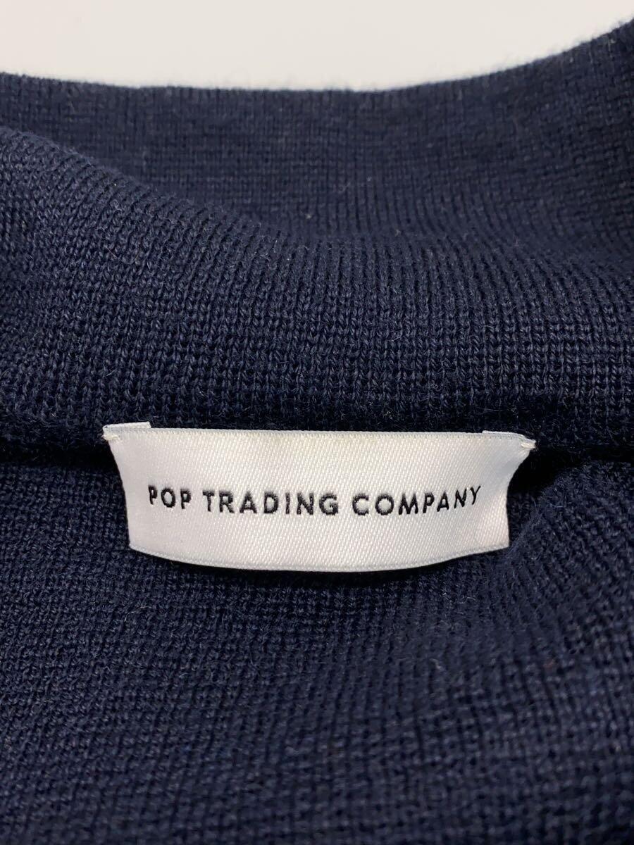 POP TRADING COMPANY◆セーター(薄手)/M/アクリル/NVY/ハーフジップ_画像3