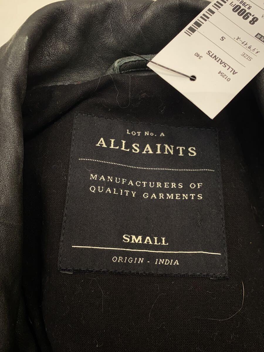 ALLSAINTS◆ダブルライダースジャケット/S/レザー/BLK/ML019A_画像3