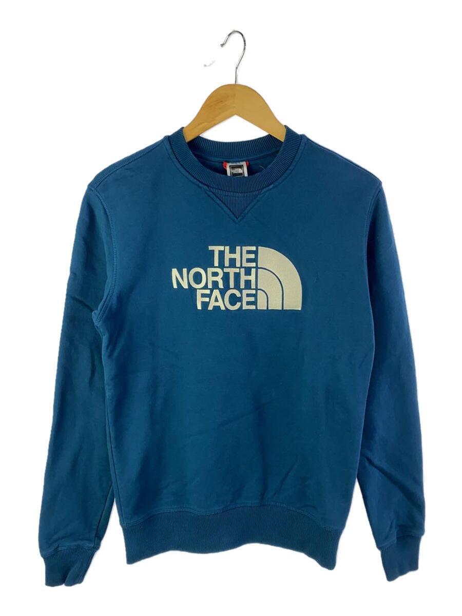 THE NORTH FACE◆M DREW PEAK CREW/スウェット/S/コットン/BLU/NF0A4SVR_画像1