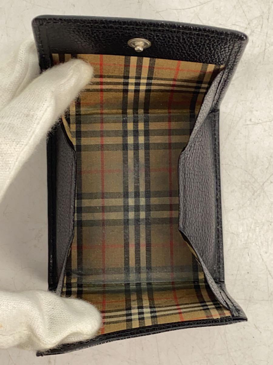 BURBERRY◆コインケース/レザー/BLK/メンズ_画像4