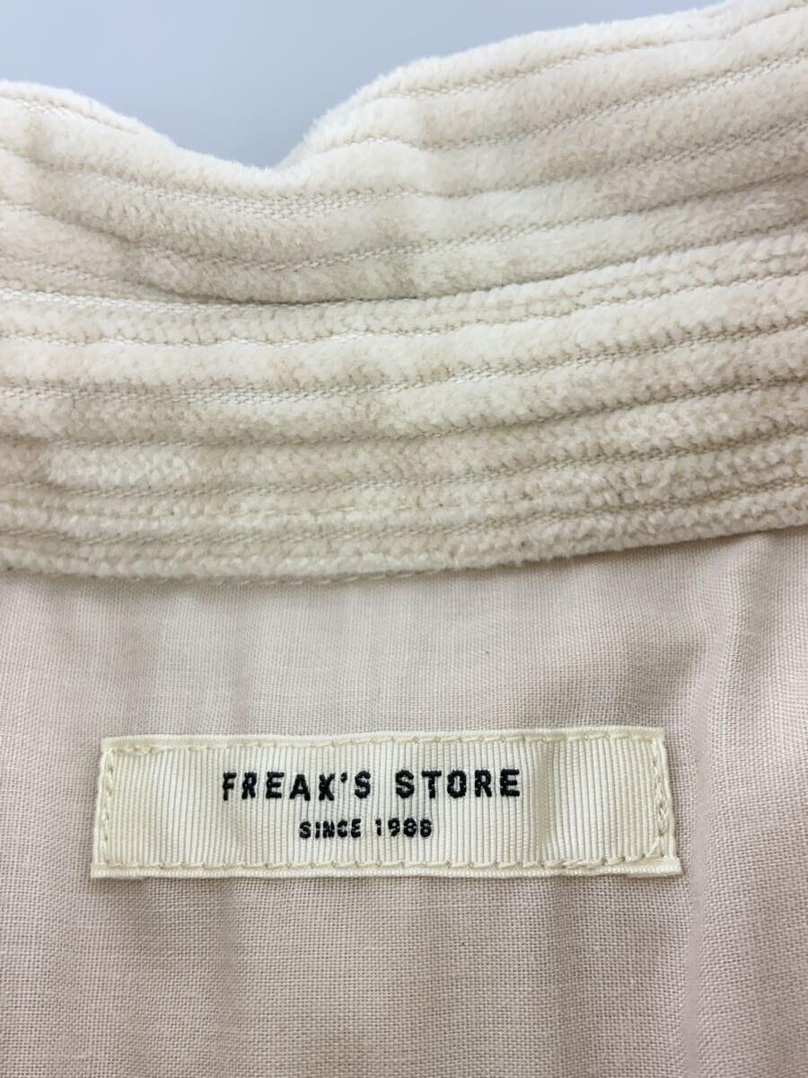 FREAK’S STORE◆コーデュロイ/シャツワンピース/FREE/コットン/BEG/無地/203-3117_画像3