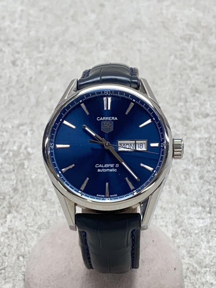 印象のデザイン 37475円 TAGHeuer◇自動巻腕時計/アナログ/-/BLU/NVY/WAR201E その他