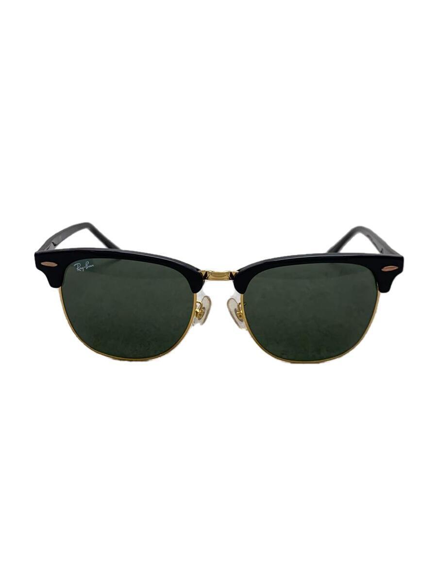 Ray-Ban◆サングラス/プラスチック/BLK/GRN/メンズ/RB3016F/CLUBMASTER