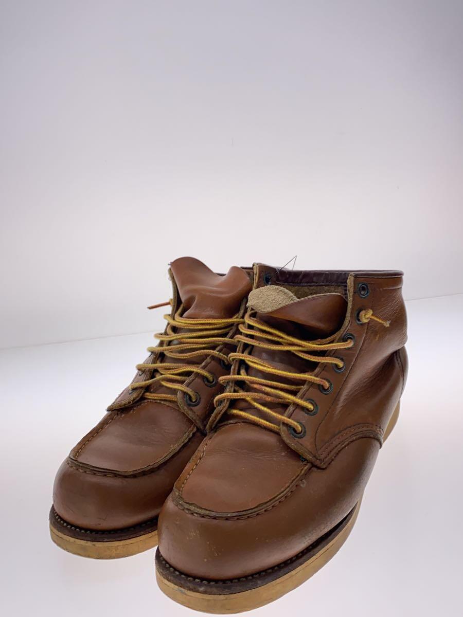 RED WING◆レースアップブーツ・6インチモックトゥ/25.5cm/BRW/レザー_画像2