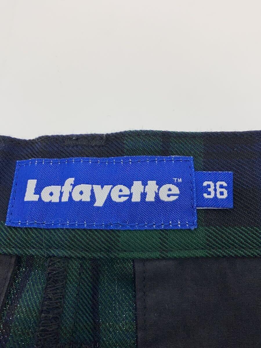 Lafayette◆ショートパンツ/36/ポリエステル/GRN/チェック/LFT13SS28_画像4