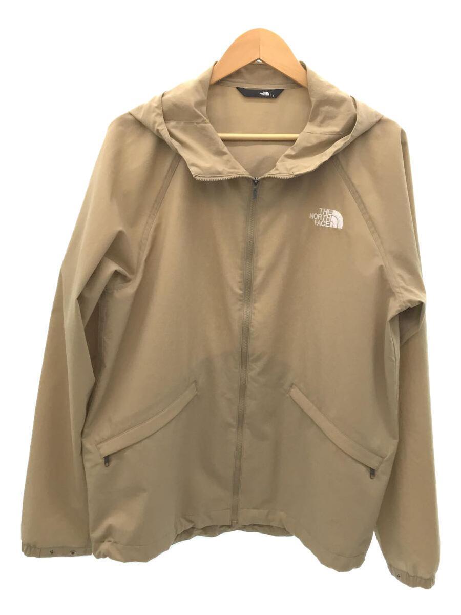 THE NORTH FACE◆TNF BE FREE JACKET_TNFビーフリージャケット/L/ポリエステル/BEG/NP22132