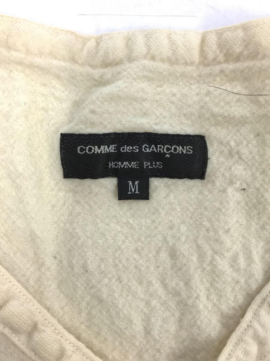 COMME des GARCONS HOMME PLUS◆AD2004/Tシャツ/M/ウール/BEG/PO-B040_画像3