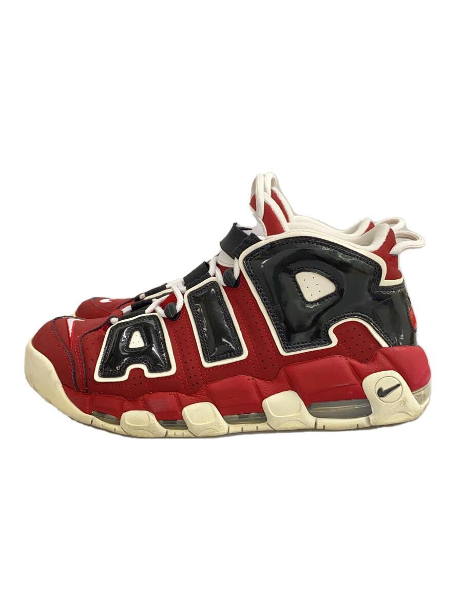 NIKE◆AIR MORE UPTEMPO 96/エアモアアップテンポ/レッド/921948-600/28.5cm/RED