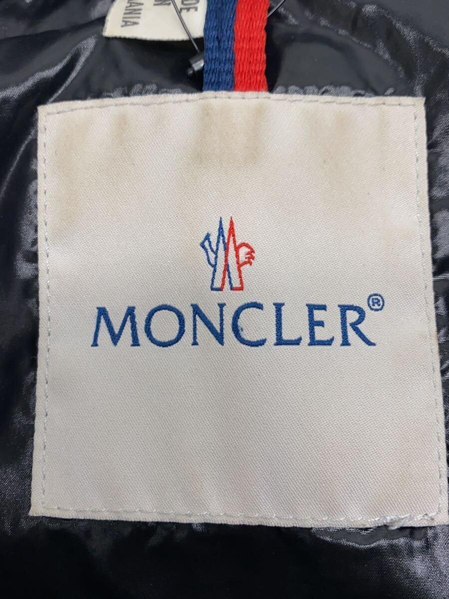 MONCLER◆ダウンベスト/152/ポリエステル/BLK/無地の画像3