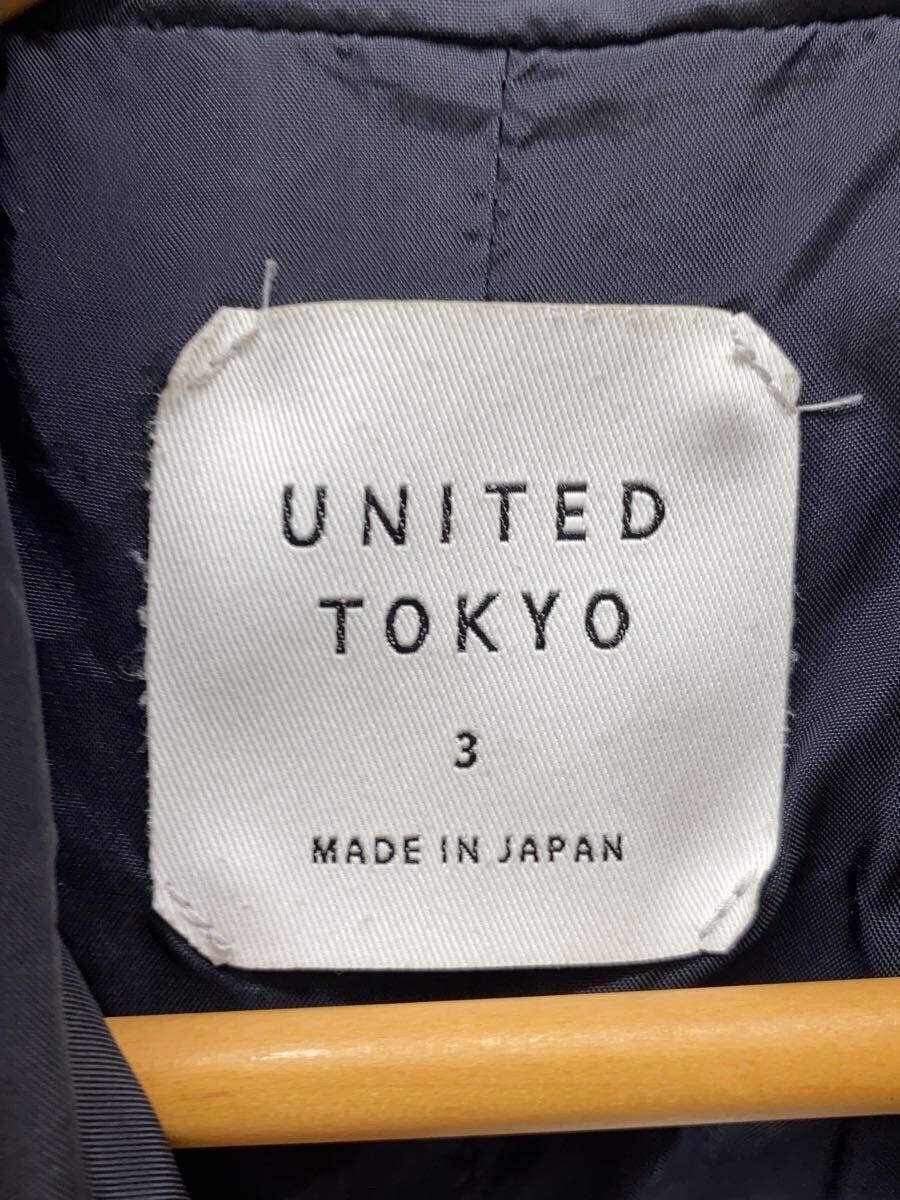 UNITED TOKYO◆ダウンジャケット/3/-/NVY_画像3