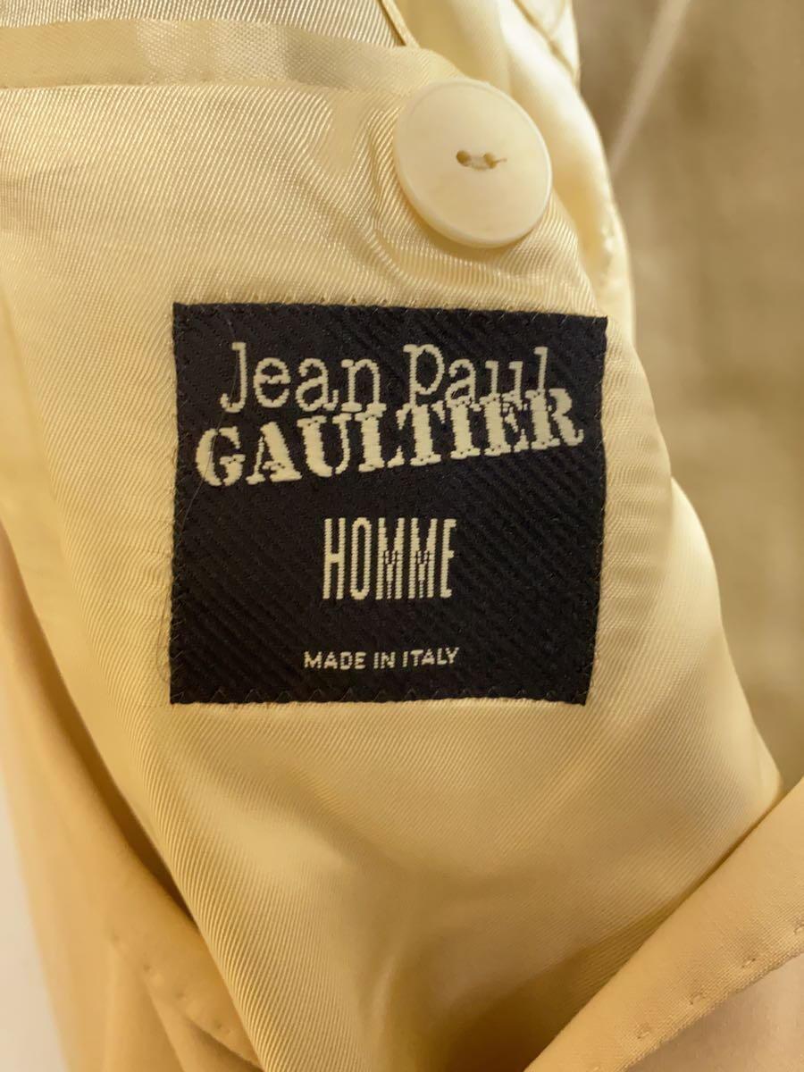 Jean Paul GAULTIER HOMME◆セットアップ/スーツ/48/ウール/ベージュ/tv5171212 tv03241212/センターベント_画像4