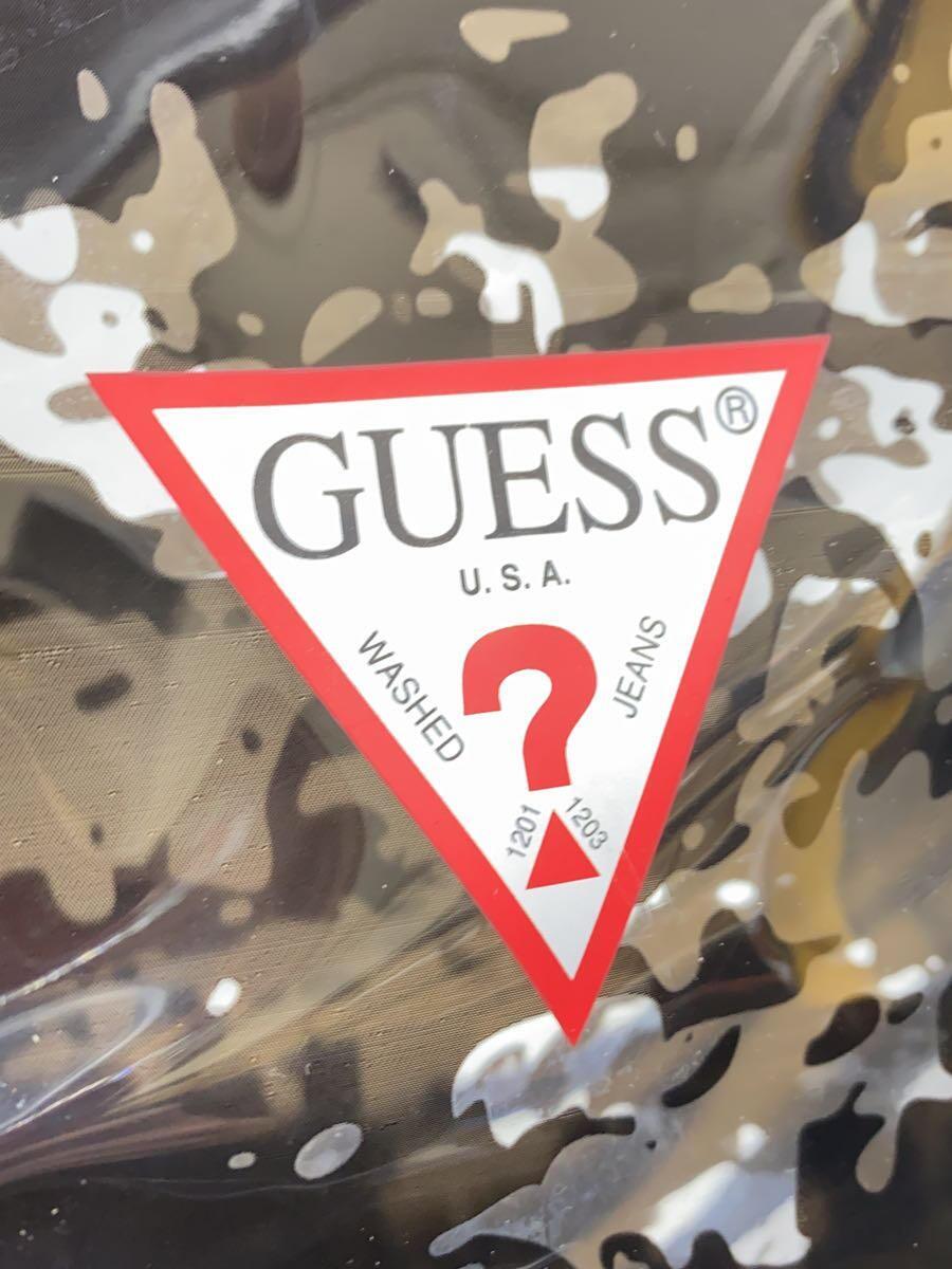 GUESS◆トートバッグ/PVC/BLK/カモフラ_画像5