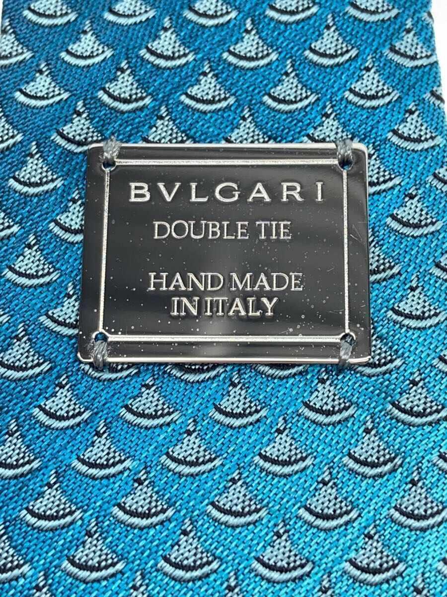 BVLGARI◆ネクタイ/-/SLV/総柄/メンズ_画像3