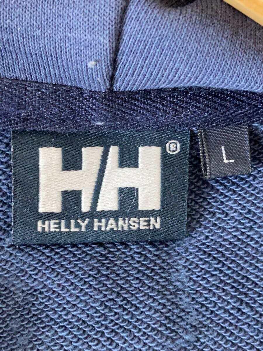 HELLY HANSEN◆パーカー/L/コットン/NVY/フロントロゴプリント/HZ32152_画像3