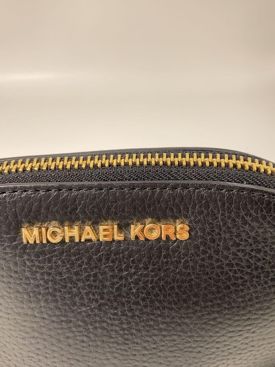 MICHAEL KORS◆ポーチ/レザー/BLK/35H8GTVT3L_画像5