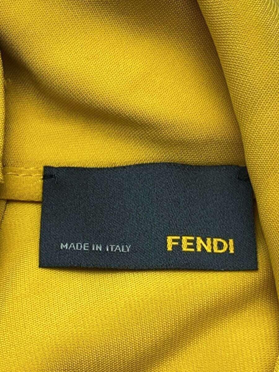 FENDI◆ノースリーブカットソー/38/レーヨン/YLW/18401-2010/フェンディ_画像3