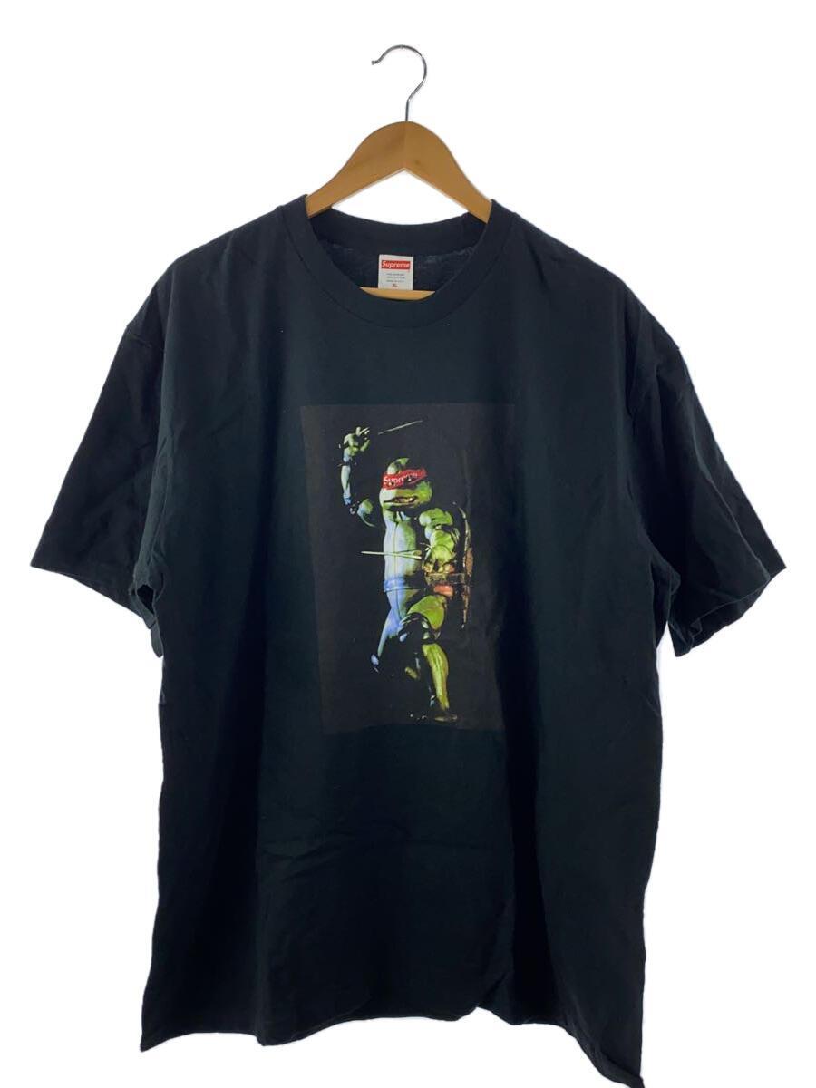 Supreme◆21SS/Raphael Tee/Tシャツ/XL/コットン/ブラック/プリント