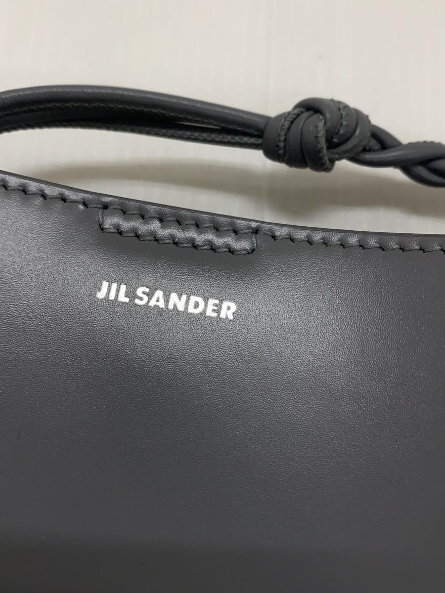 JIL SANDER◆ショルダーバッグ/レザー/GRY/無地_画像5