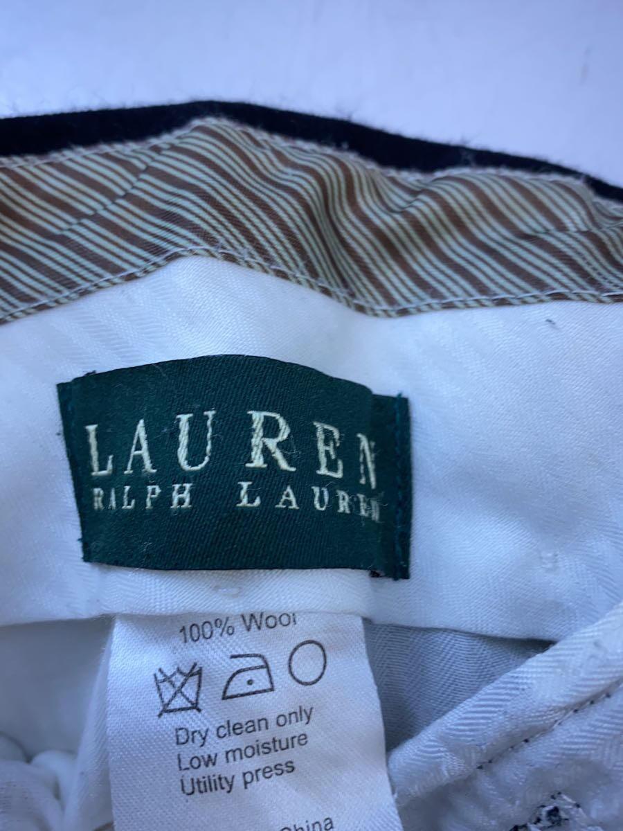 LAUREN RALPH LAUREN◆ボトム/38/ウール/BLK/無地_画像4