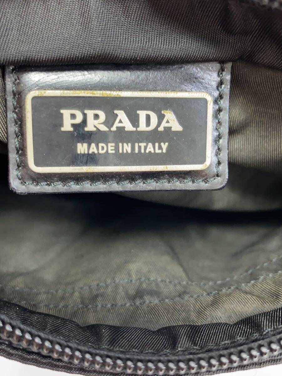 PRADA◆プラダ/三角ロゴプレート/サコッシュ/ショルダーバッグ/ナイロン/ブラック_画像5