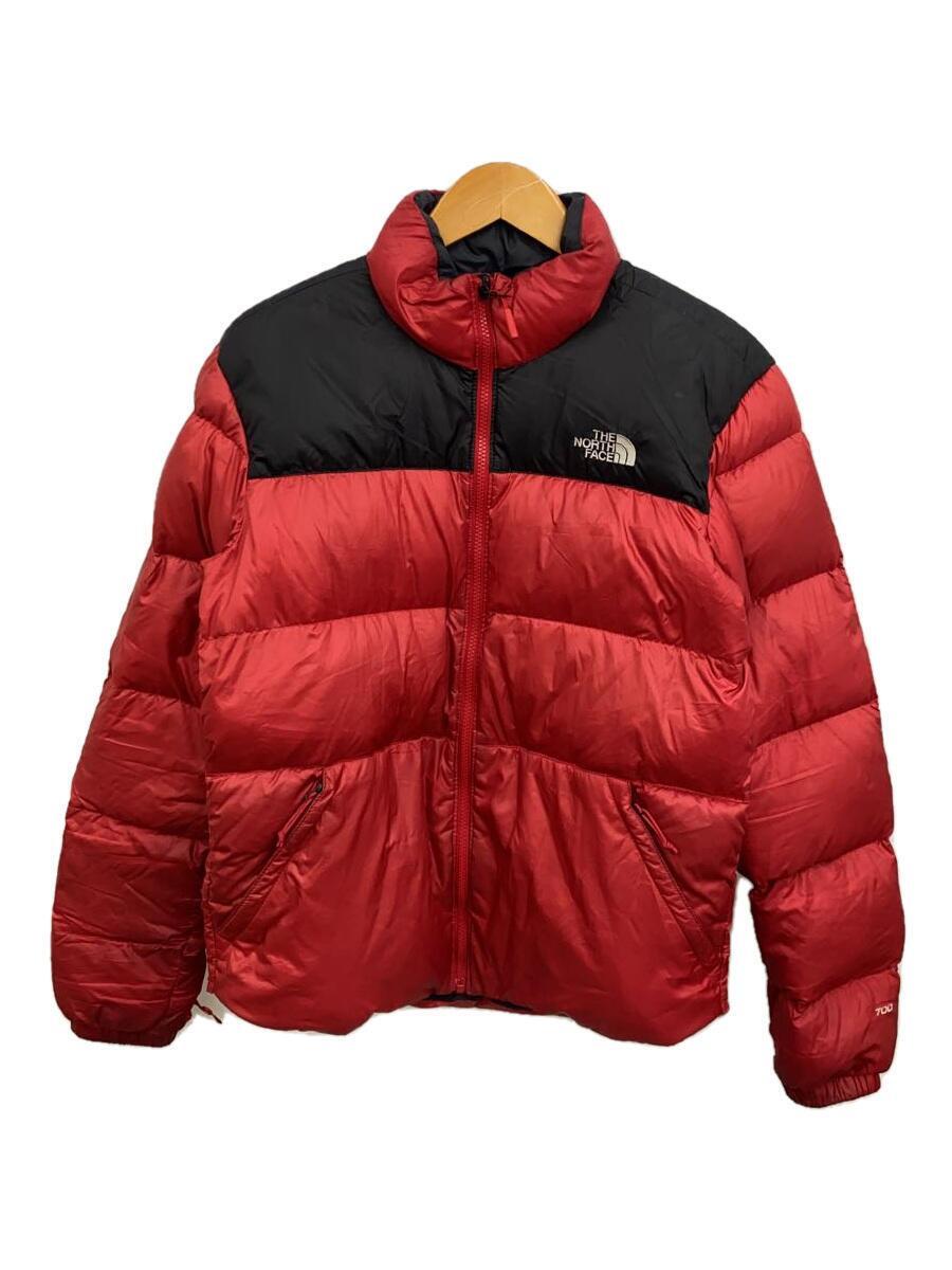 THE NORTH FACE◆ザノースフェイス/ND51804Z/NUPTSE 3 JACKET/S/ナイロン/レッド/無地_画像1