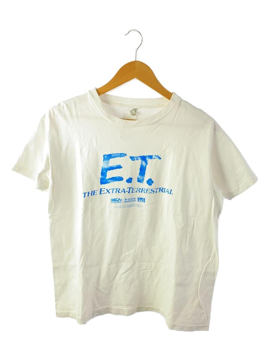 80s/コピーライト1982/E.T.MOVIE TEE/E.T./Tシャツ/L/コットン/ホワイト