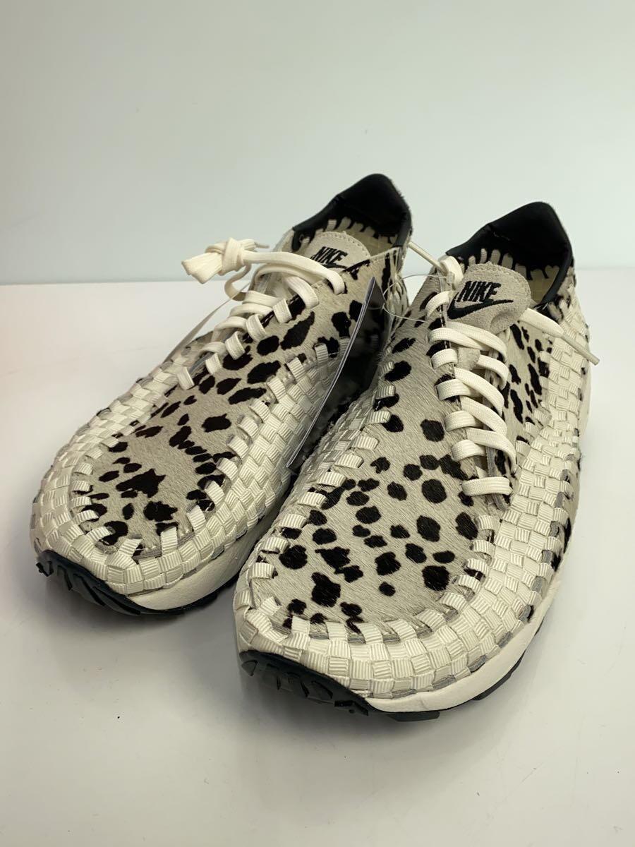 NIKE◆ローカットスニーカー/WMNS AIR FOOTSCAPE WOVEN/28cm/ホワイト/ハラコ/FB1959-102_画像2