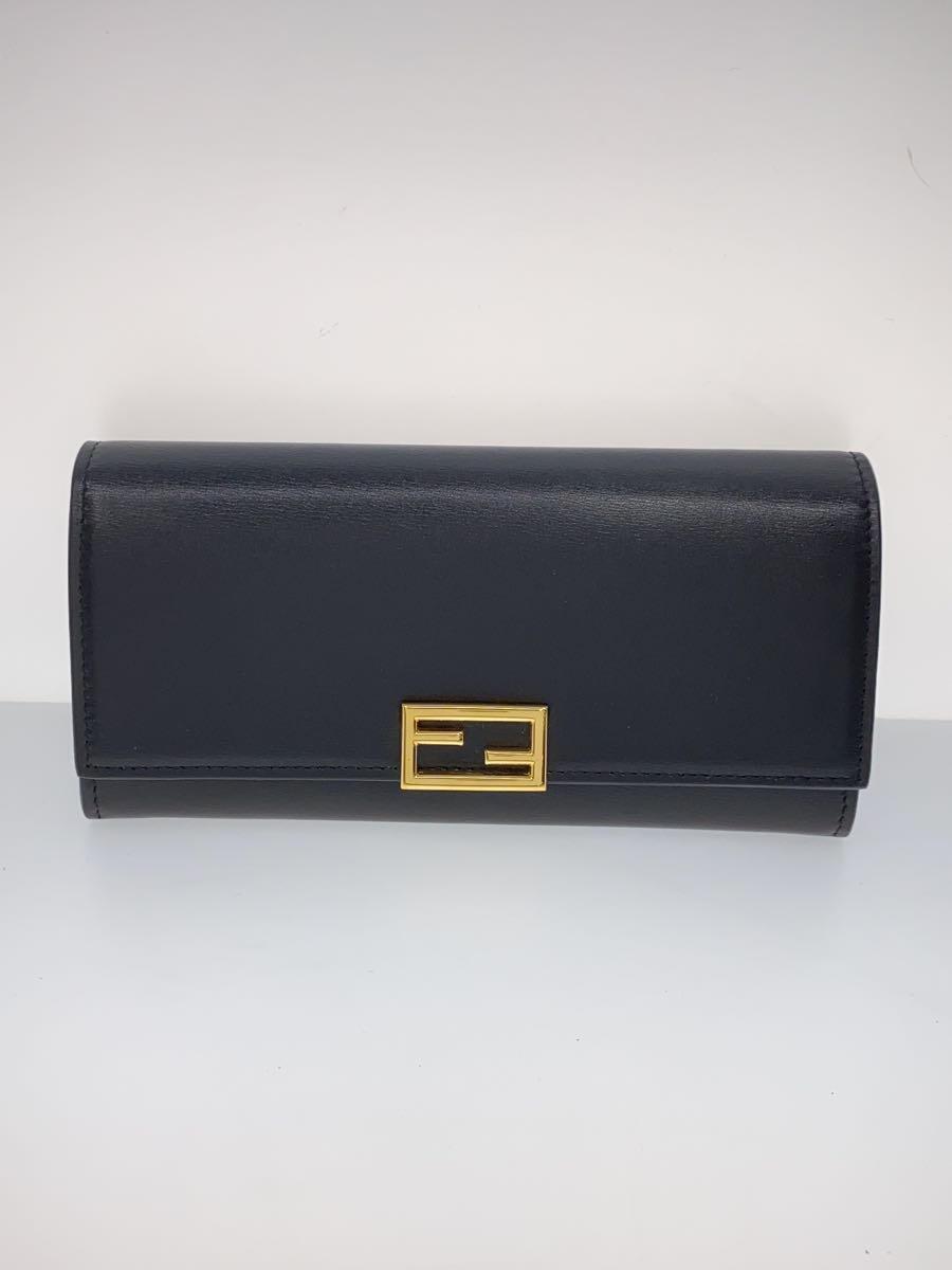 FENDI◆長財布/レザー/BLK/総柄/レディース/8M0251