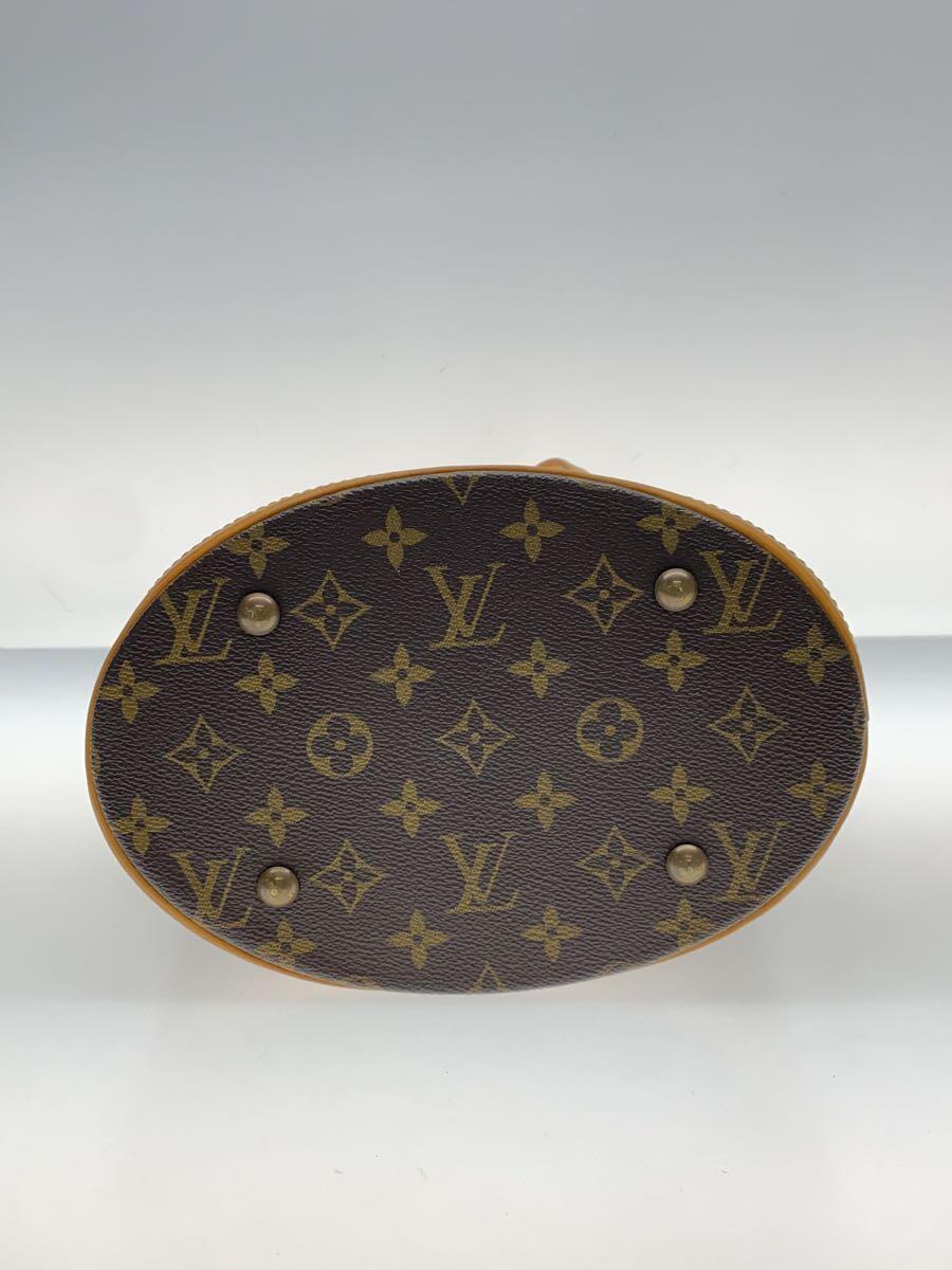 LOUIS VUITTON◆プチ・バケット_モノグラム・キャンバス_BRW/PVC/BRW_画像4