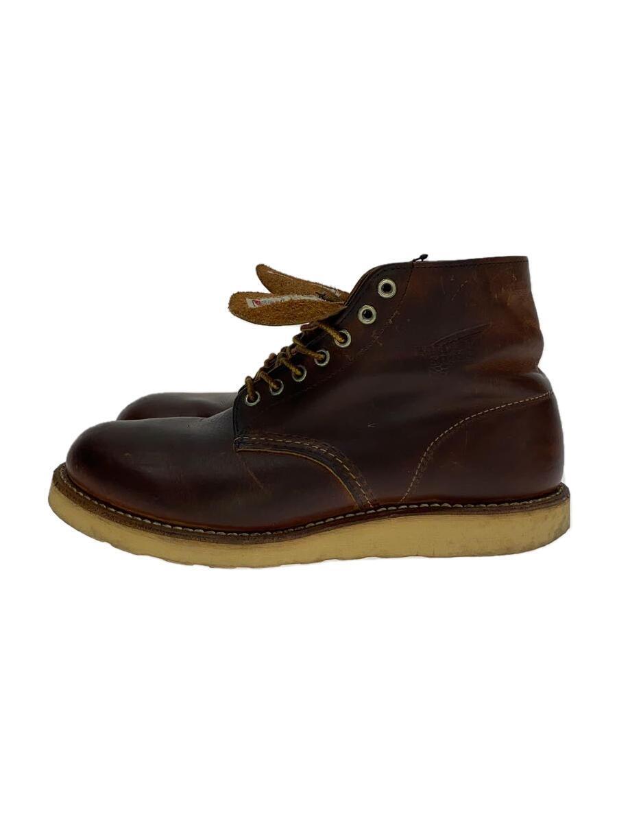 RED WING◆レースアップブーツ/25.5cm/BRW/レザー