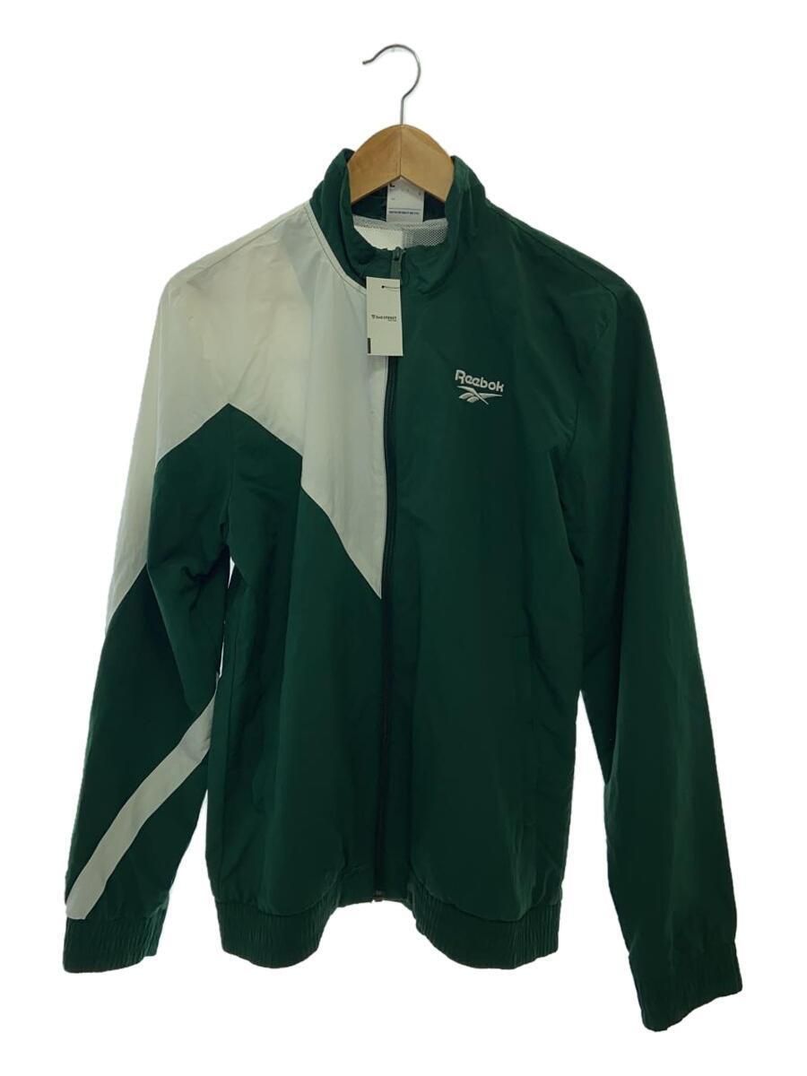 Reebok◆LF TRACKTOP/クラシックナイロンジャケット/L/ナイロン/GRN/DW4953_画像1