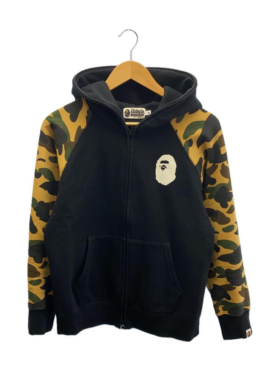 A BATHING APE◆ジップパーカー/M/コットン/BLK/001GDG201007X