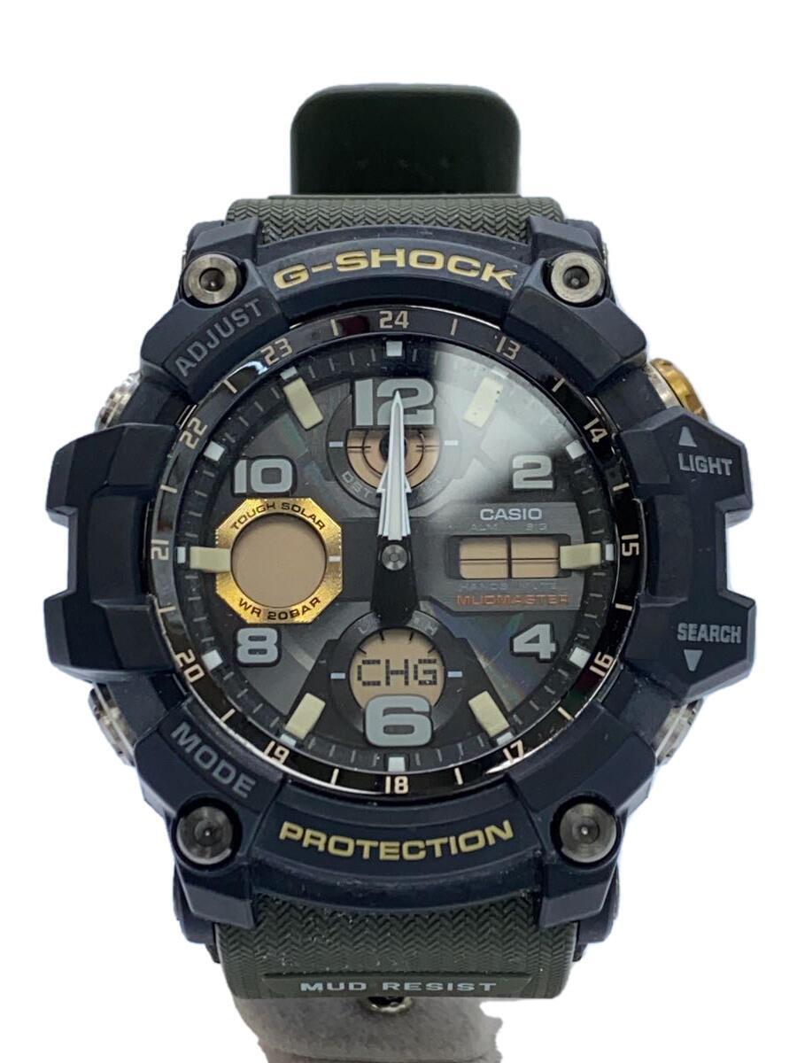 CASIO◆ソーラー腕時計・G-SHOCK/デジタル/BLK/KHK_画像1