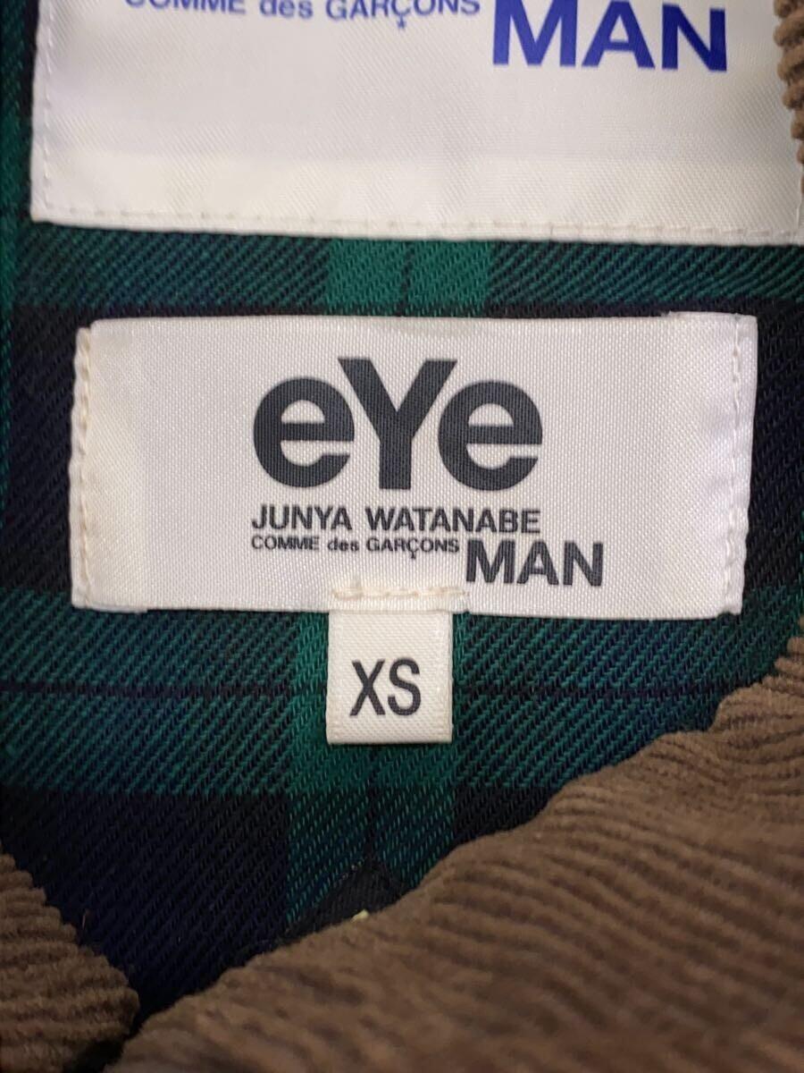 eYe COMME des GARCONS JUNYA WATANABE MAN◆ステンカラーコート/XS/ナイロン/GRN/総柄/WN-C901_画像4