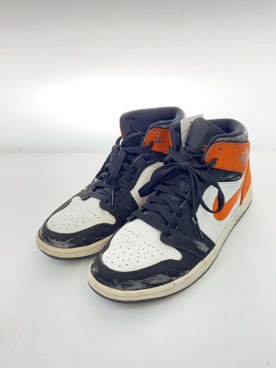 NIKE◆AIR JORDAN 1 MID/エアジョーダン1ミッド/ブラック/黒/554724-058/27.5cm_画像2